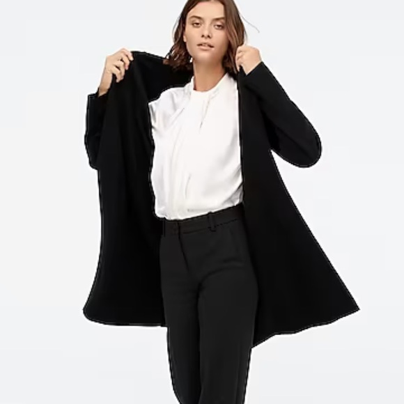 J. Crew Sweaters Nwt J Crew Ella Open Front Sweater Blazer Black